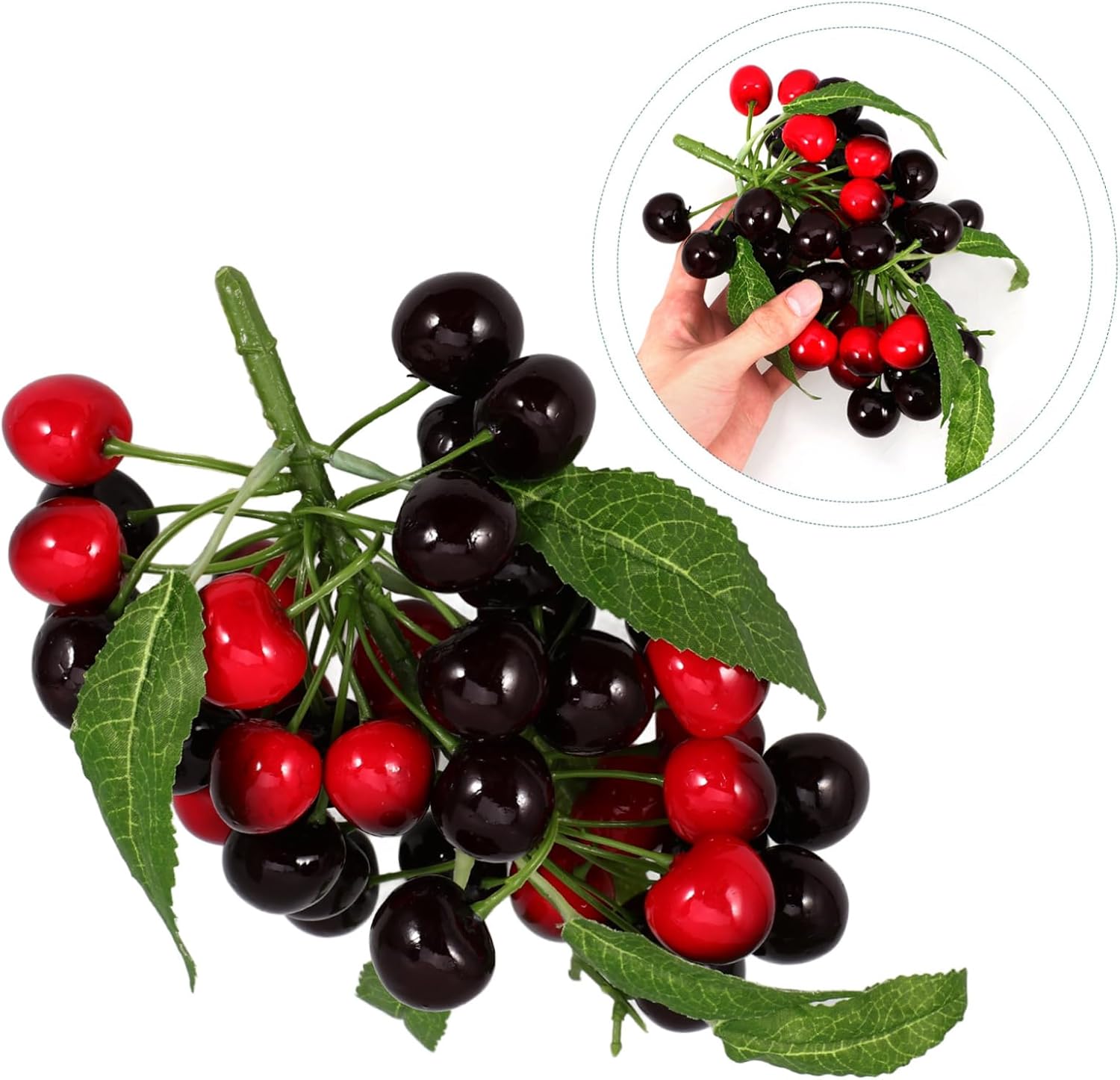 Realistic Cherry Ornaments for Home Decor