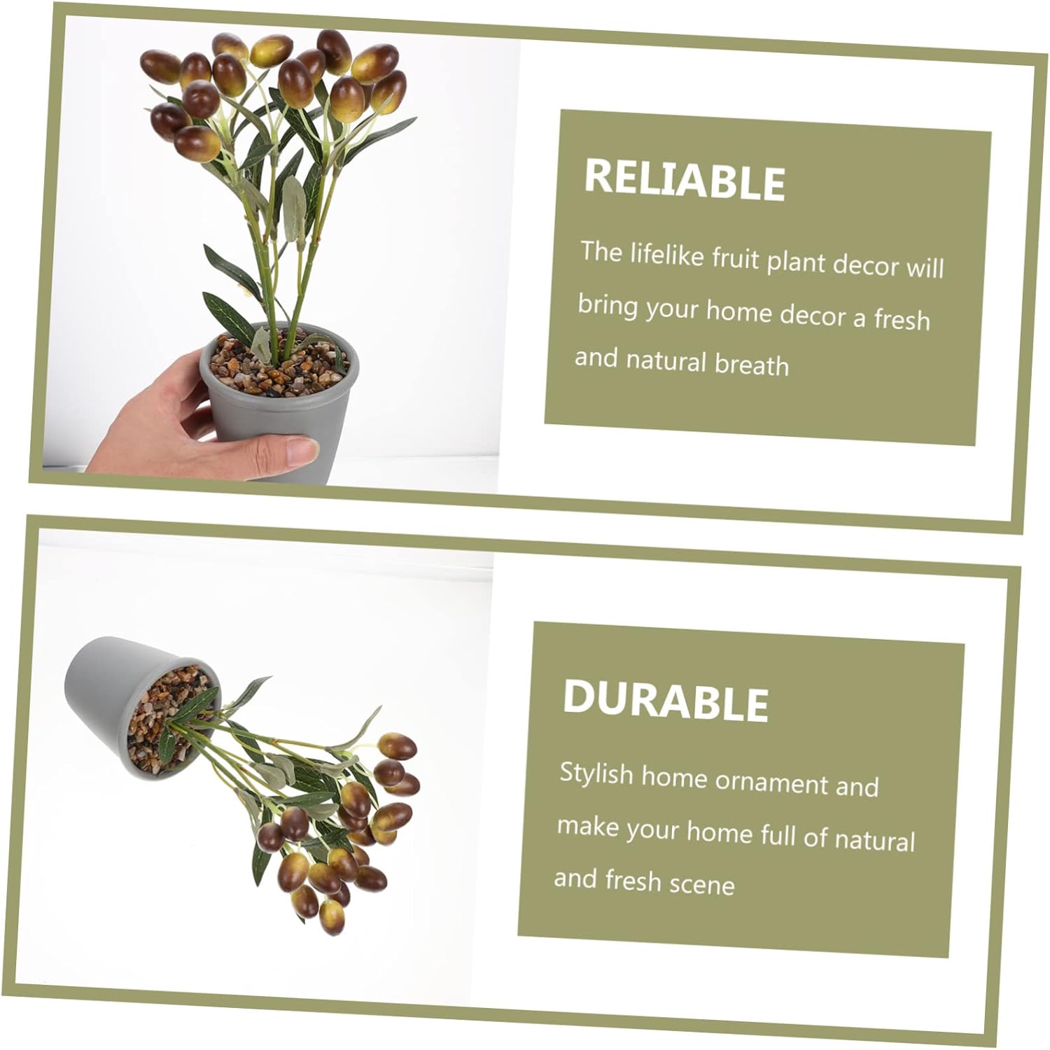 Fake Succulent Bonsai Decorations for Home Office Tabletop
