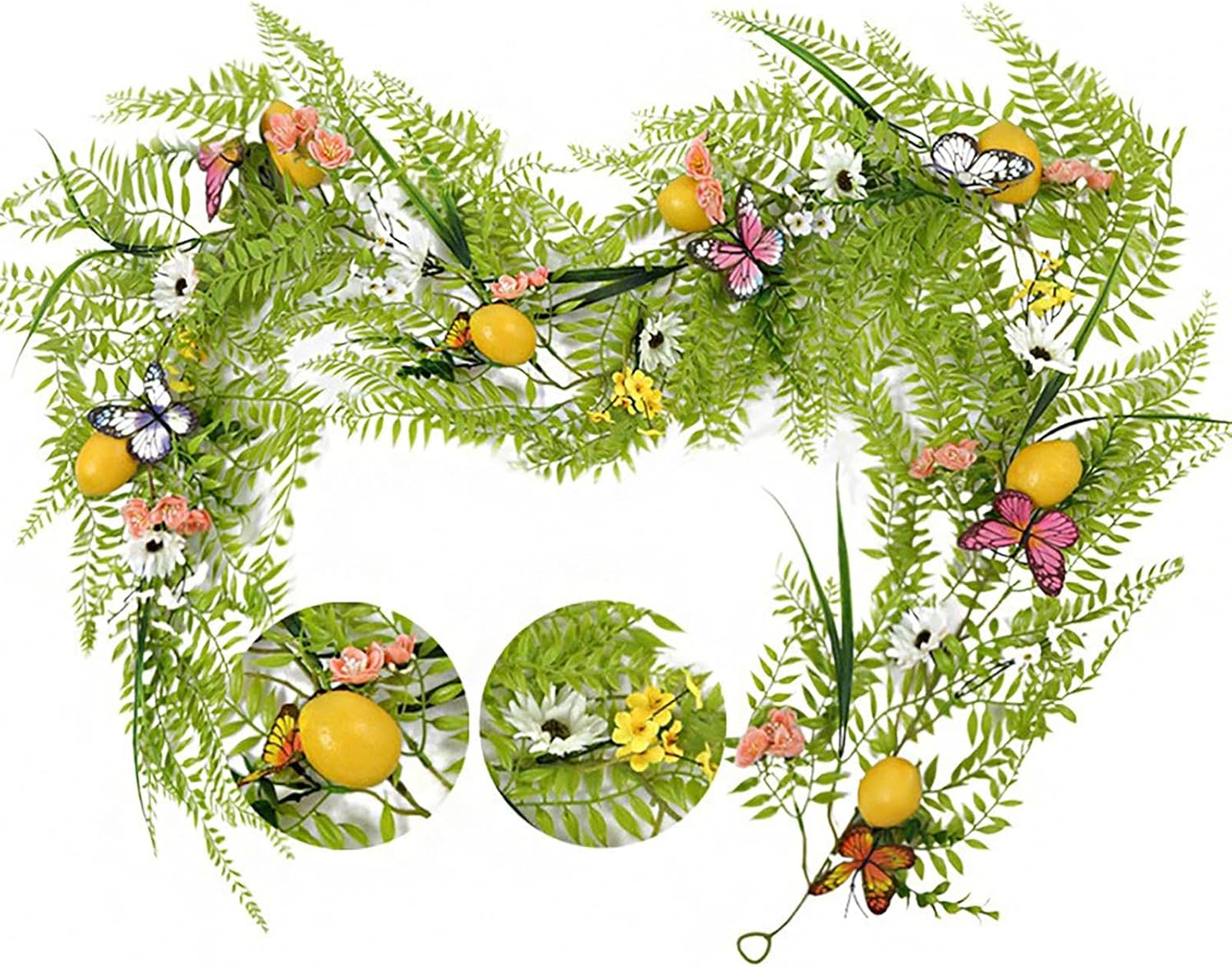 Artificial Lemon Garland 200cm Front Door Decor