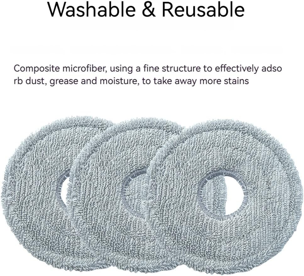 10 Pack Mop Pads Replacement for Dreame Robot Vacuums