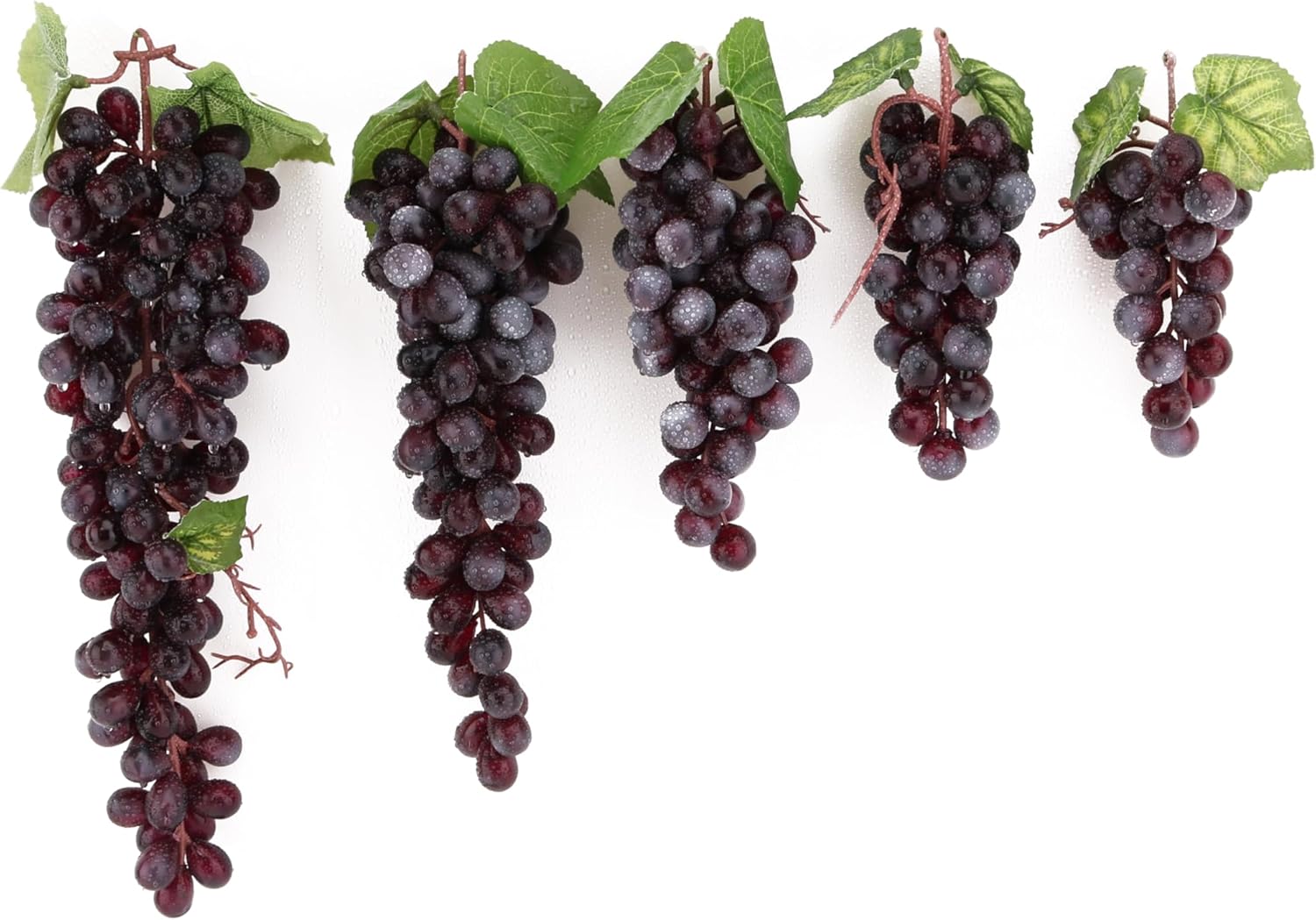 2PCS Artificial Purple Grapes for Home Kitchen Decoration
