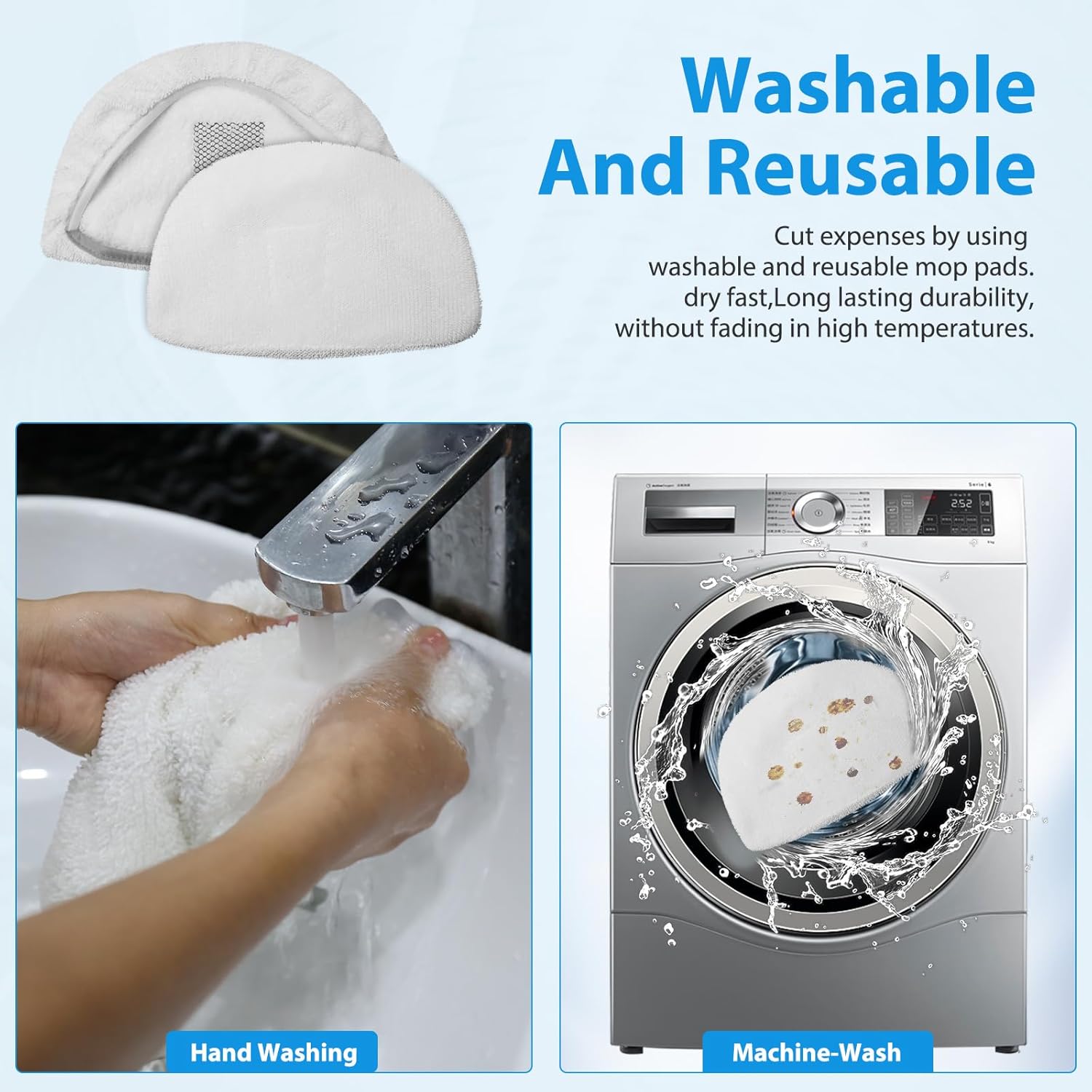 Extolife 10 Pack Steam Mop Pads for Bissell Models