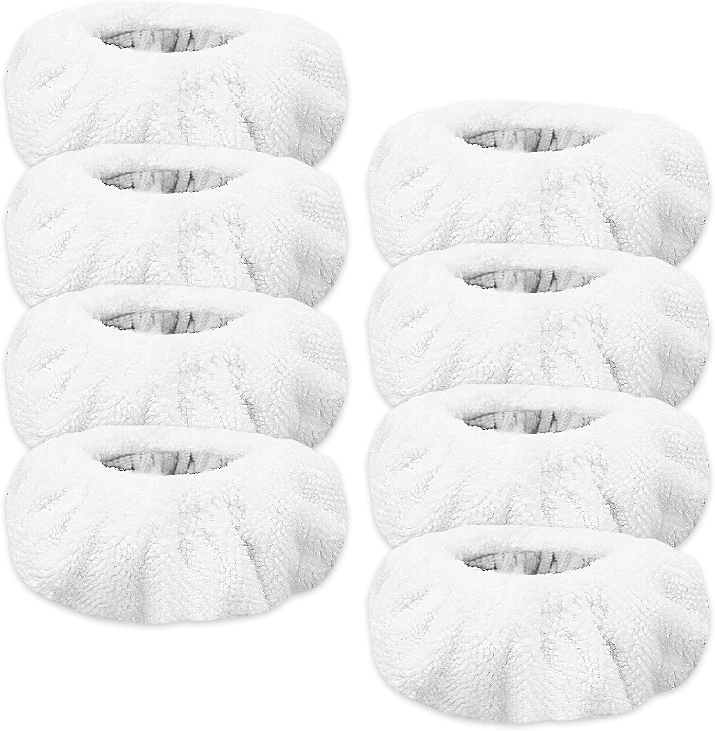 KeeTidy Small Microfiber Bonnet Steam Mop Pads 8 Pack