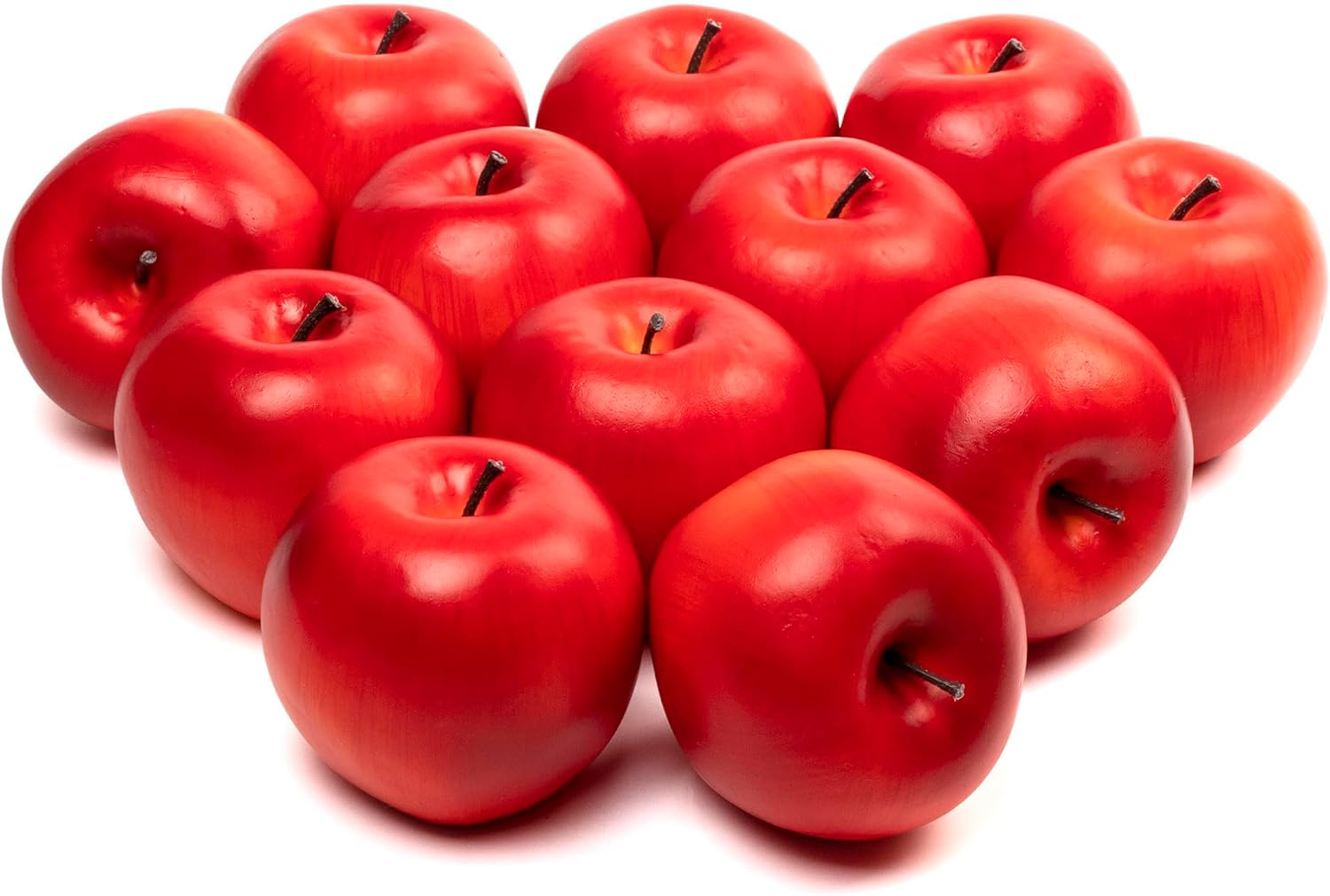 WsCrofts 12Pcs Realistic Artificial Red Apples Decor