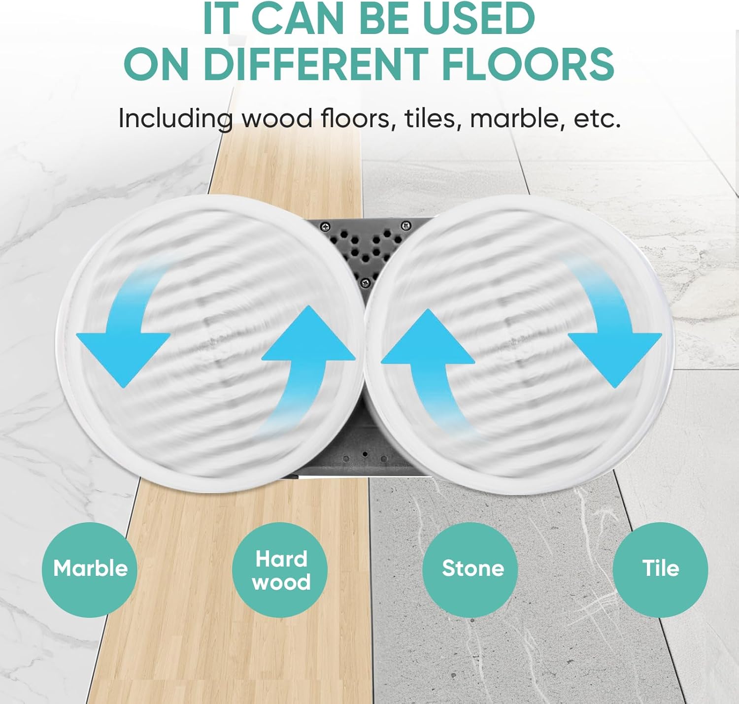 8 Pack Spin Wave Mop Replacement Pads for Bissell Steam Mop