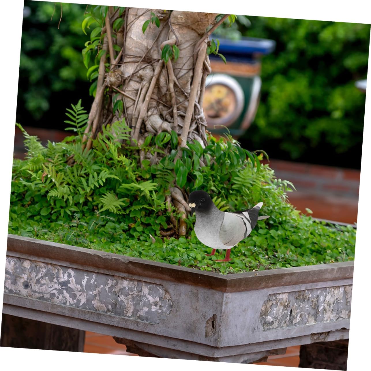Alasum Realistic Artificial Pigeons 4pcs Garden Decor Set