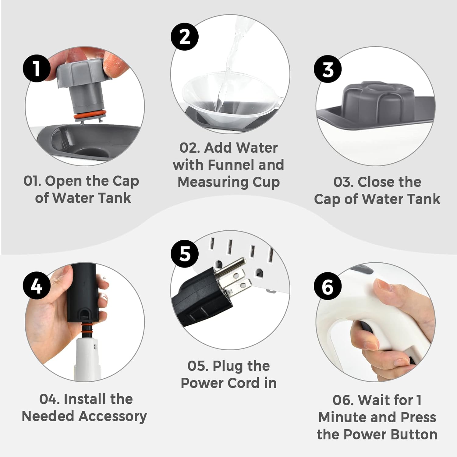GOFLAME 1400W Handheld Steam Cleaner with 17 Accessories
