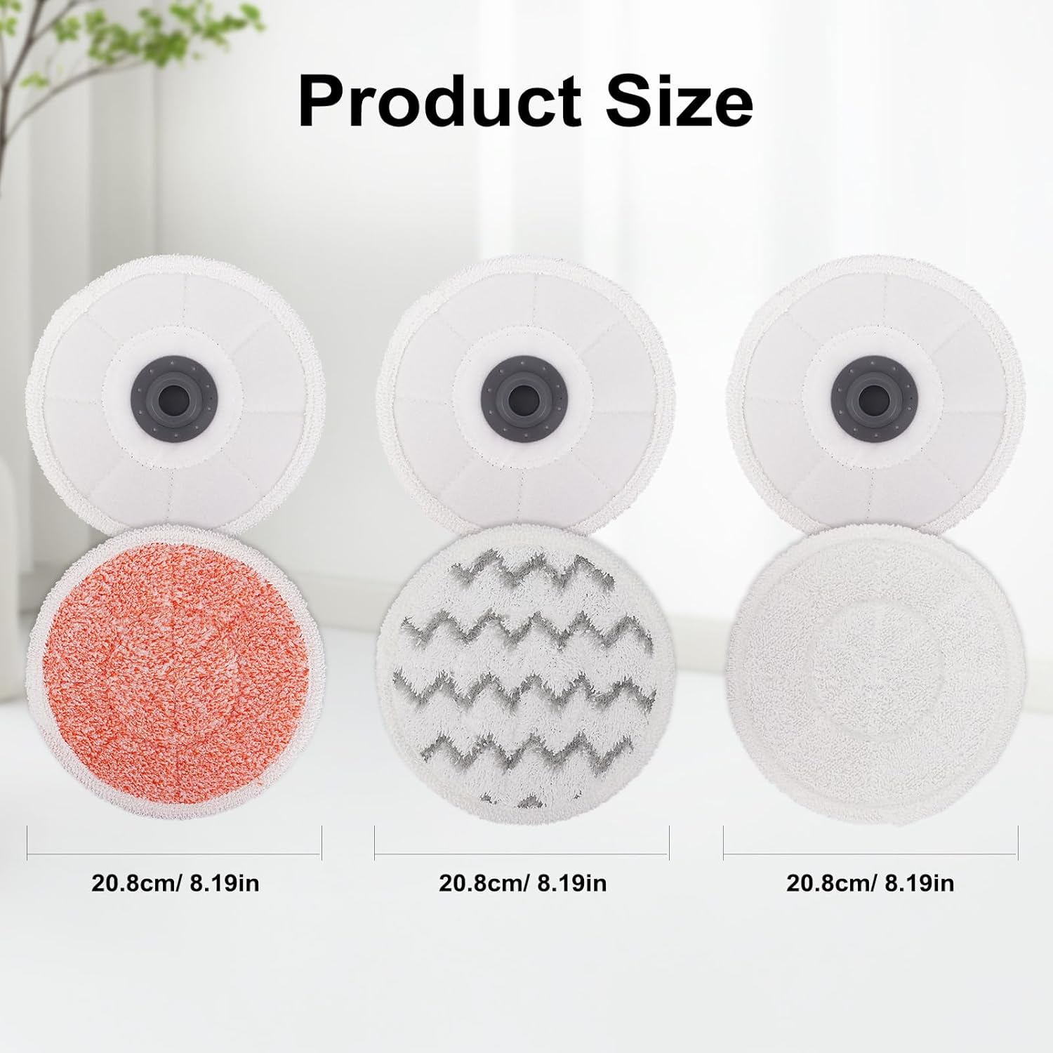 3897A Steam Mop Pads for Bissell SpinWave SmartSteam Scrubbing Steam Mop