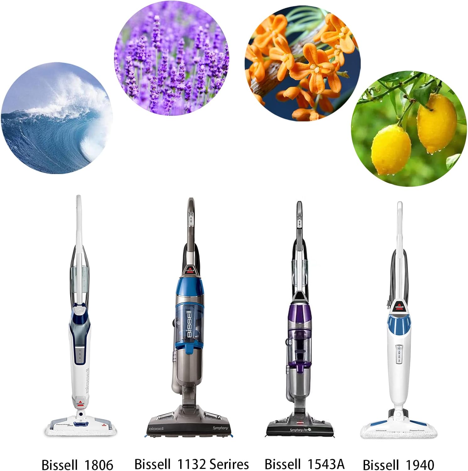 16 Pack Steam Mop Scent Discs for Bissell Powerfresh and Symphony Series