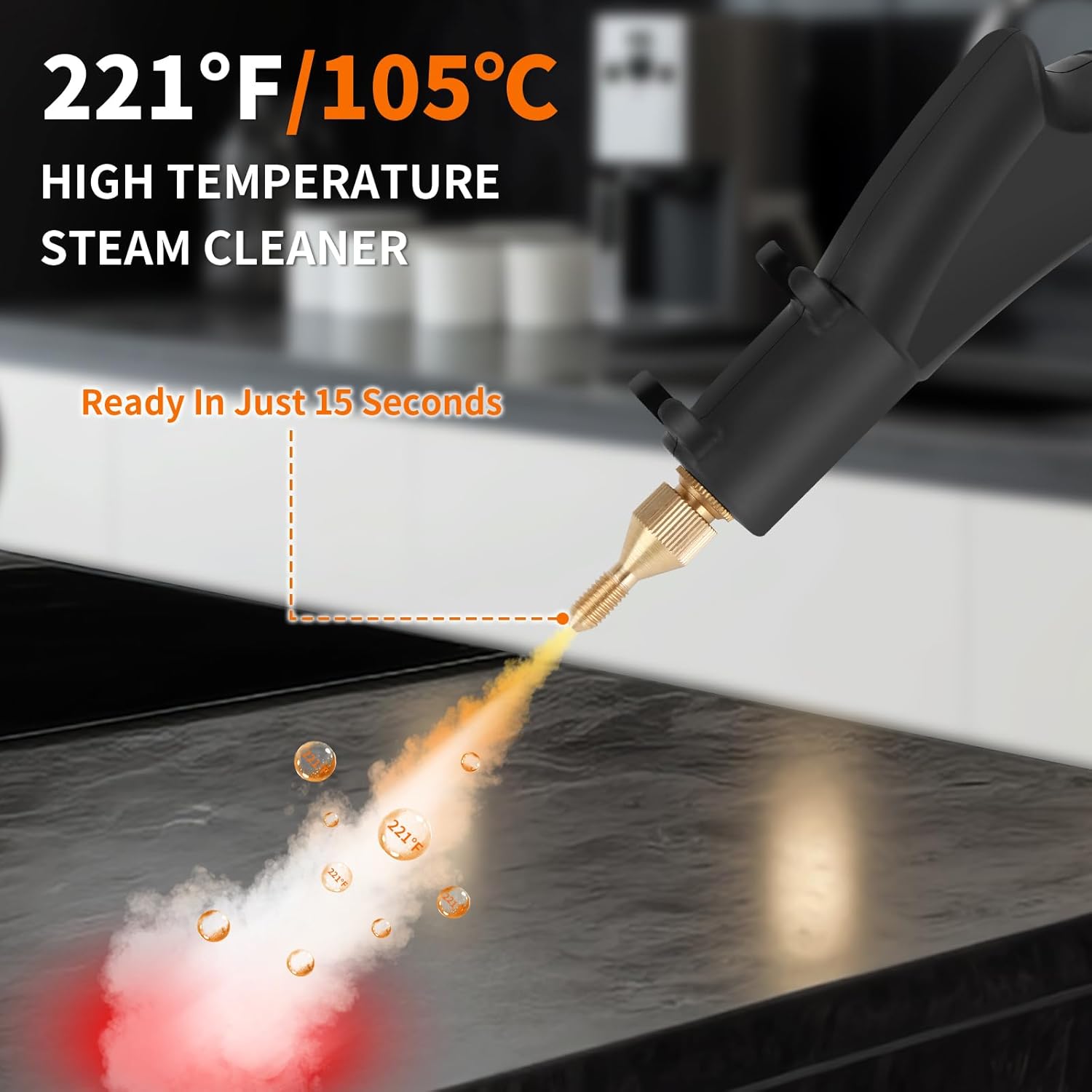 2500W High Pressure Steam Cleaner for Car and Home Use