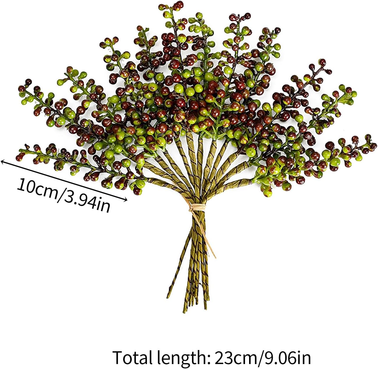 Marooma Simulated Berry Branches 12 Pcs Artificial Decor