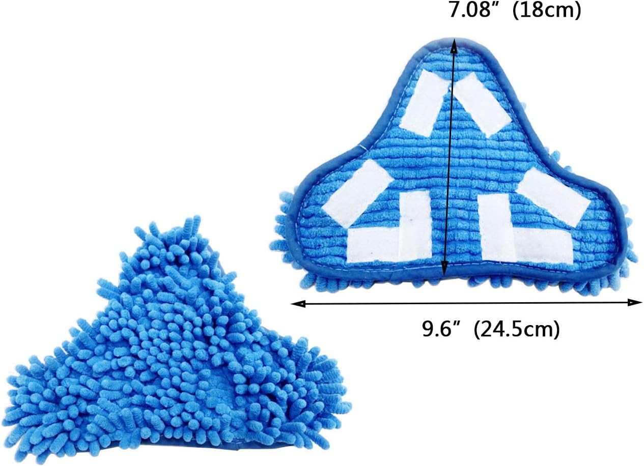 LGEGE 3 Pack H2O Steam Mop Replacement Microfiber Pads