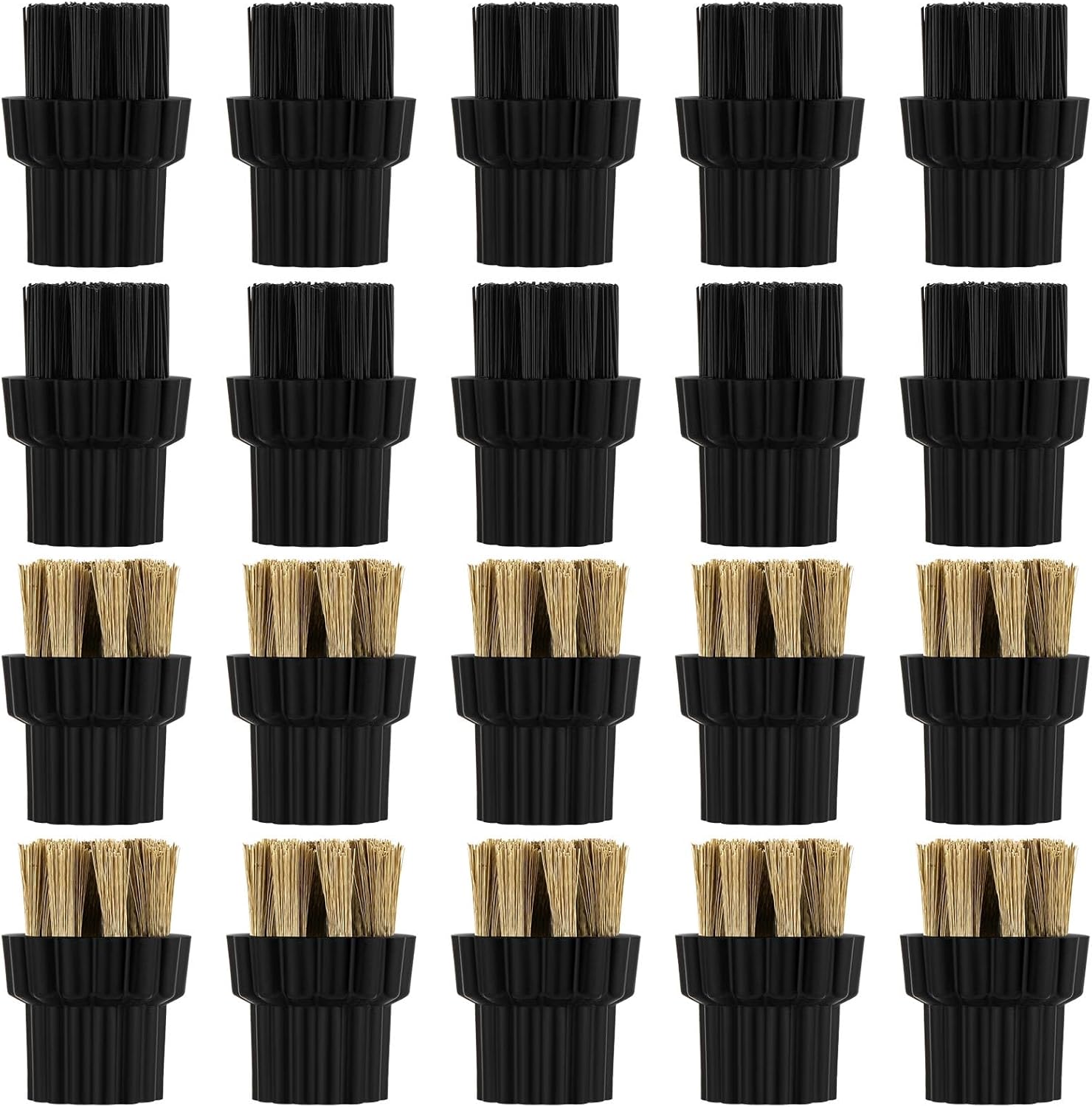 Honeydak 20 Pcs M8 Steam Cleaner Brush Heads Set