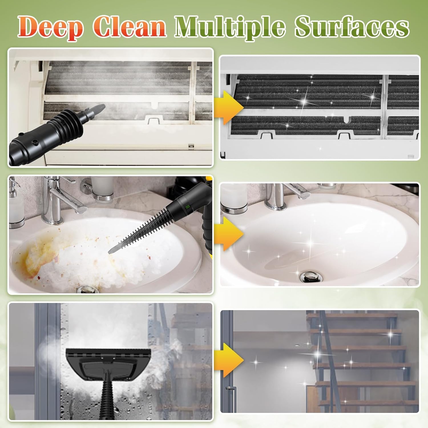 MiKoSoRu Handheld Steam Cleaner with 9pcs Accessories 1