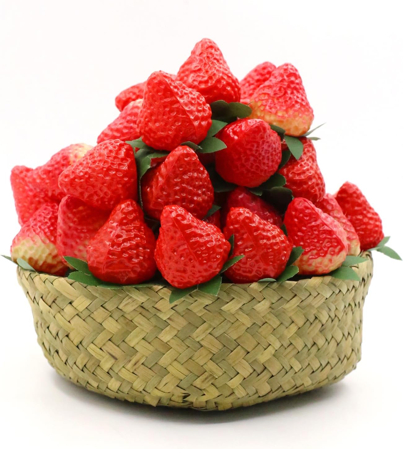 50Pcs Artificial Strawberries for Home Kitchen Party Decor