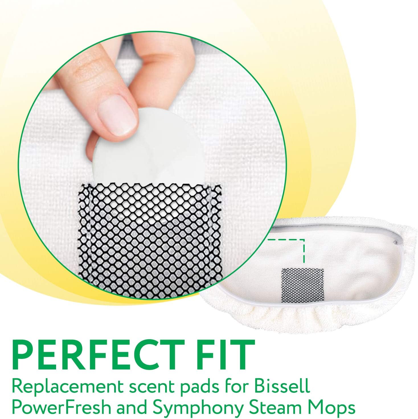 Impresa 15 Pack Lemon Scented Steam Mop Discs