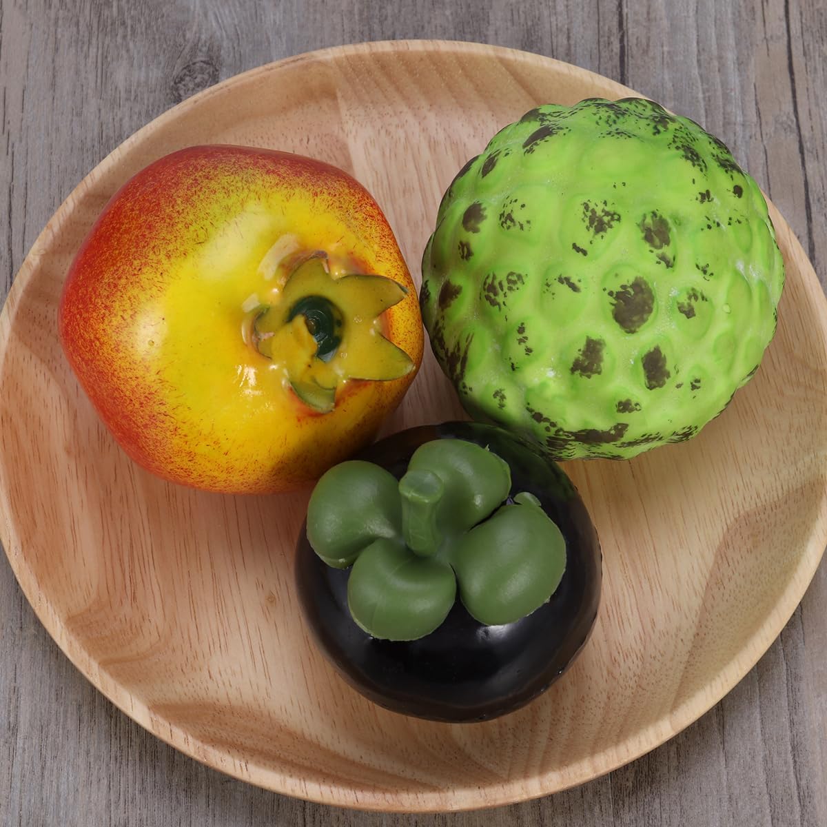 Realistic Simulated Pomegranate Fruit Ornament 299In Plastic Decor