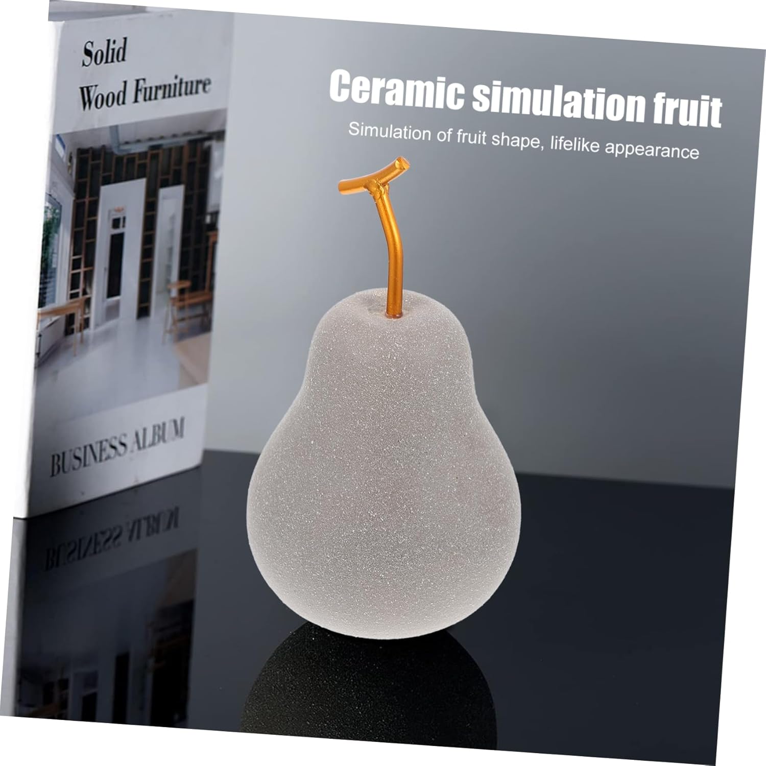 Adorable Ceramic Fruit Shape Ornament for Holiday Decor