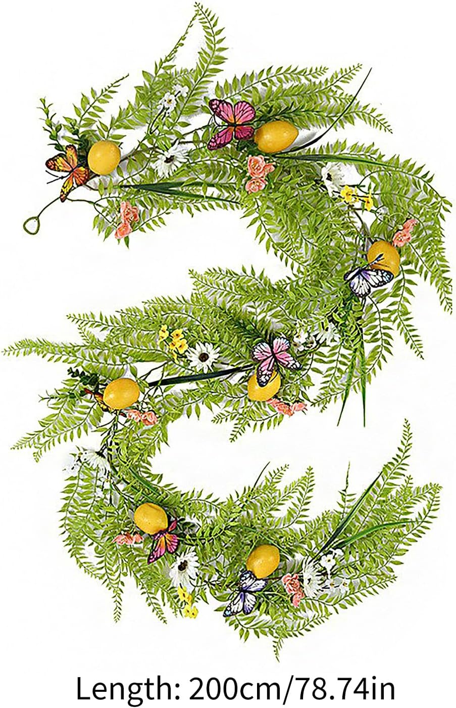 Artificial Lemon Garland 200cm Front Door Decor