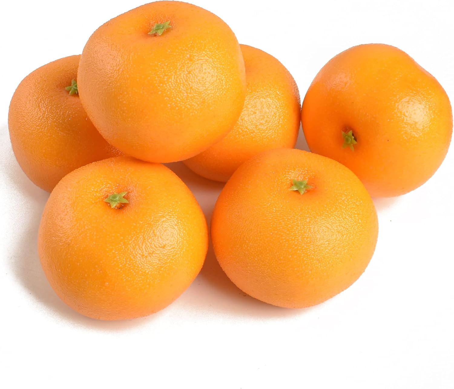 6 Piece Artificial Orange Set Realistic for Home and Parties