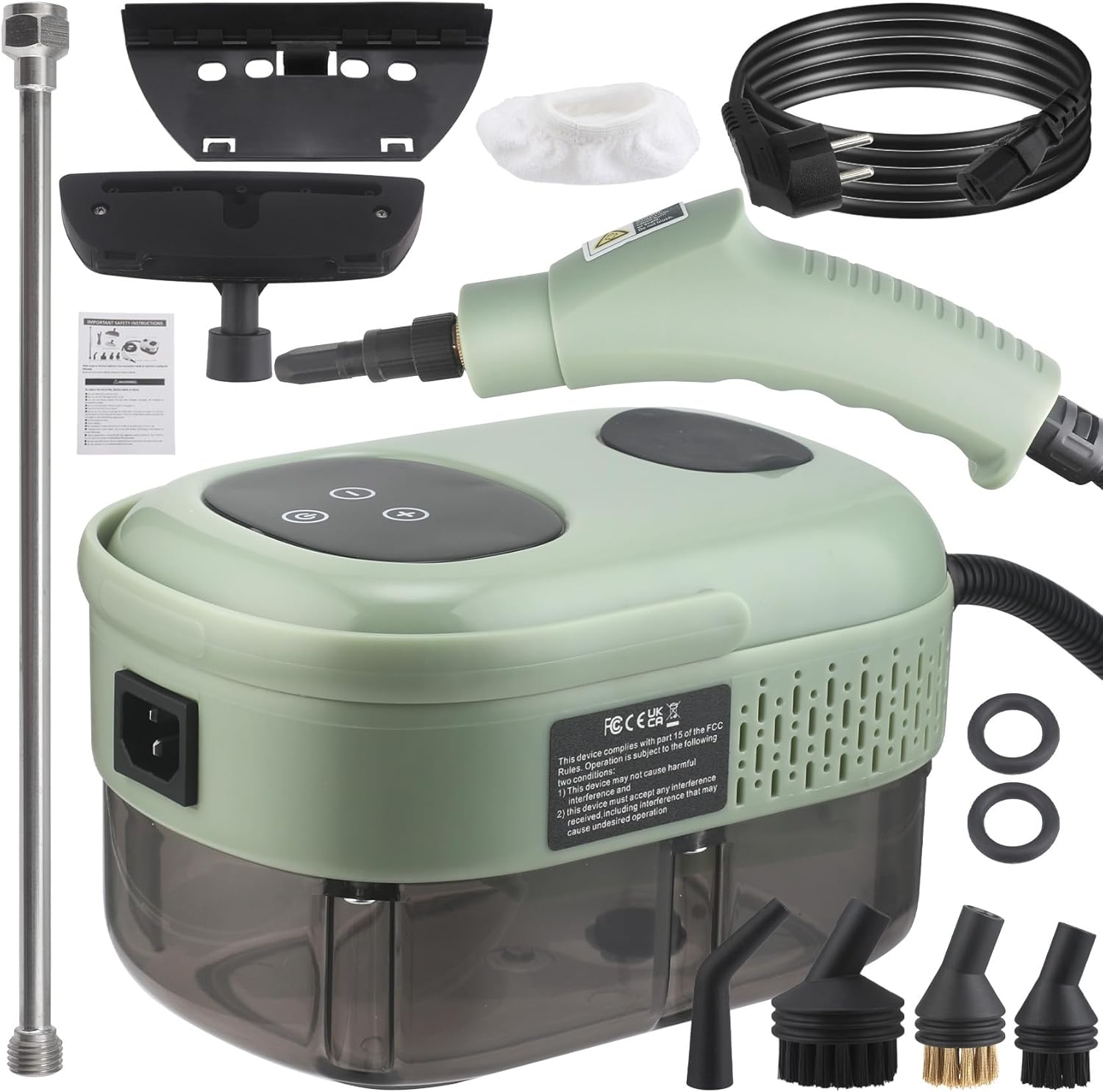 Handheld Steam Cleaner 2500W 1100ml Tank 6-Gear Adjustable