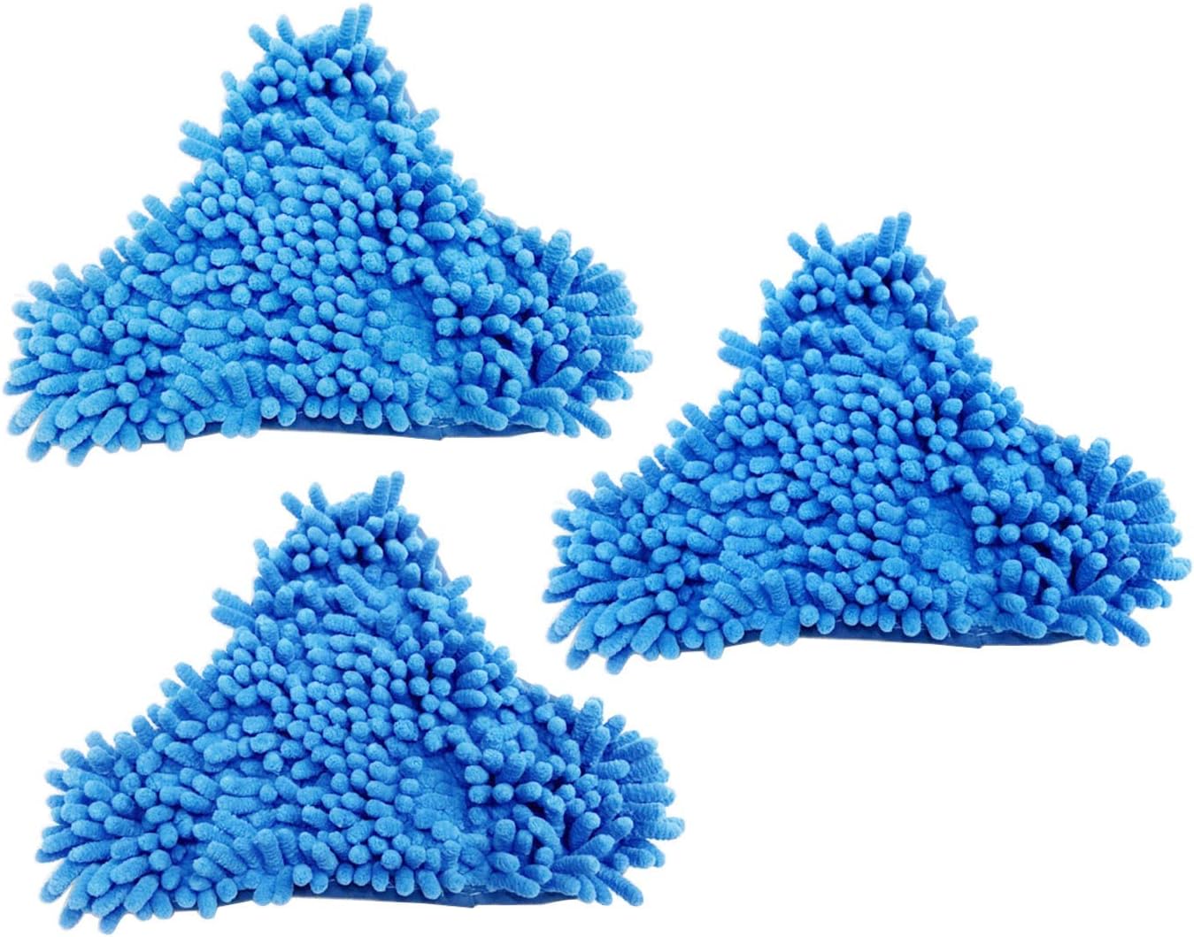 LGEGE 3 Pack H2O Steam Mop Replacement Microfiber Pads