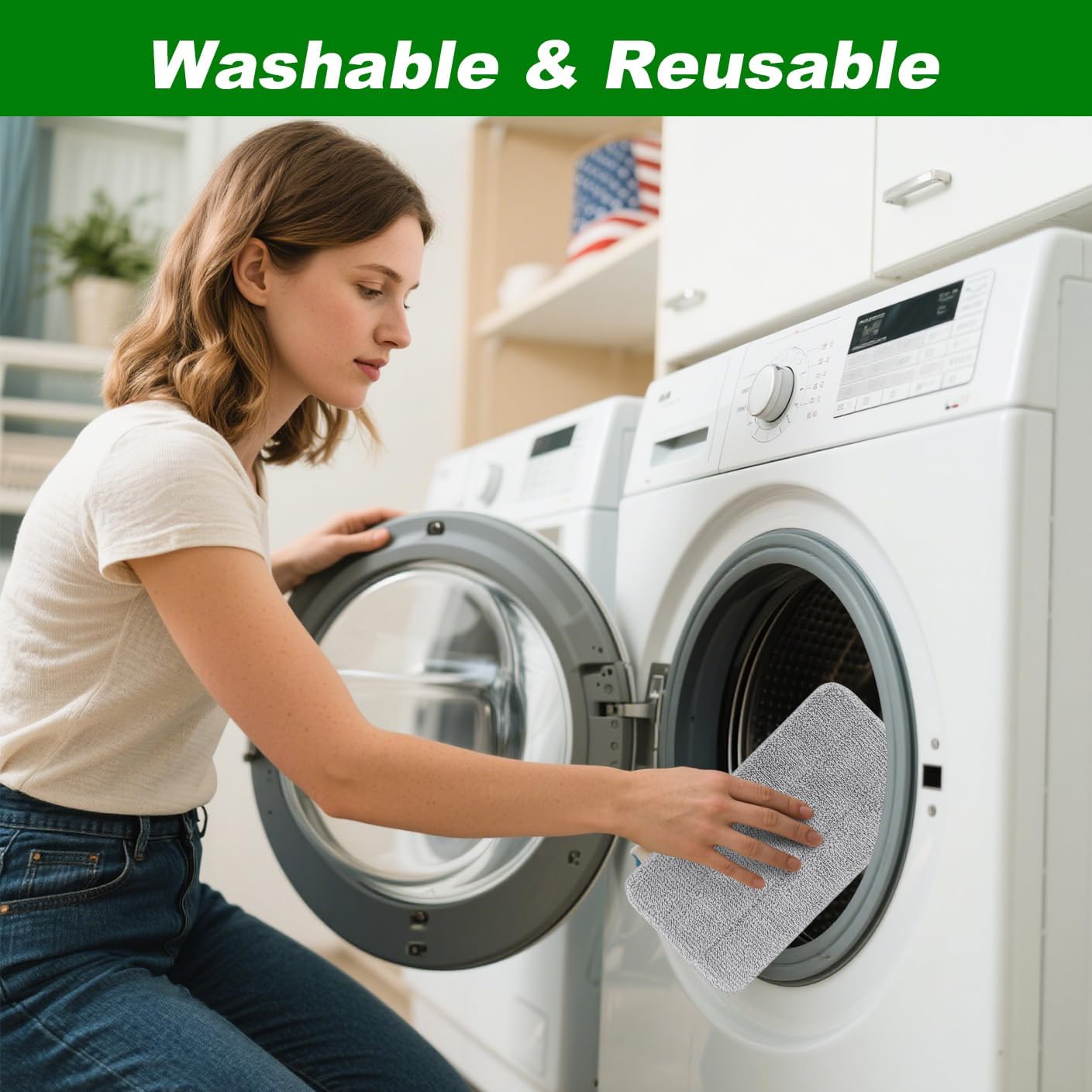 6 Pack Microfiber Steam Mop Pads for Seyola Series Washable Reusable
