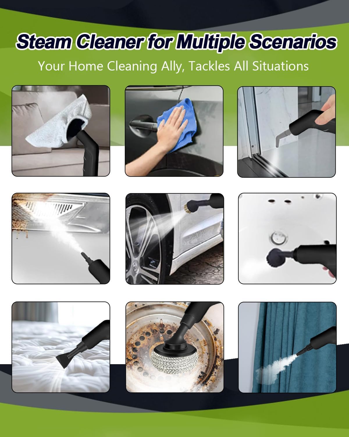 DOVERC Handheld Steam Cleaner with 45BAR Pressure