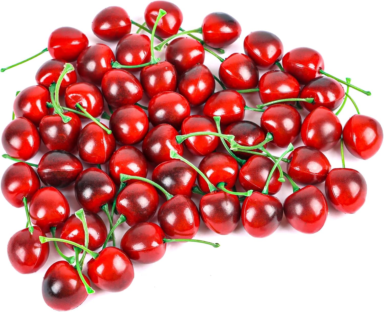 FOIMAS 50pcs Artificial Cherry Decor for Home and Craft