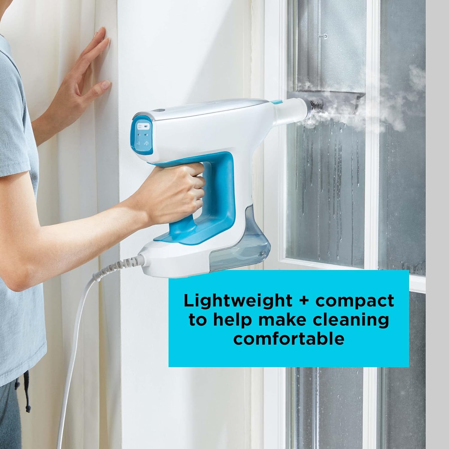 BLACKDECKER Steam Mop with 6 Attachments and Corded Handle