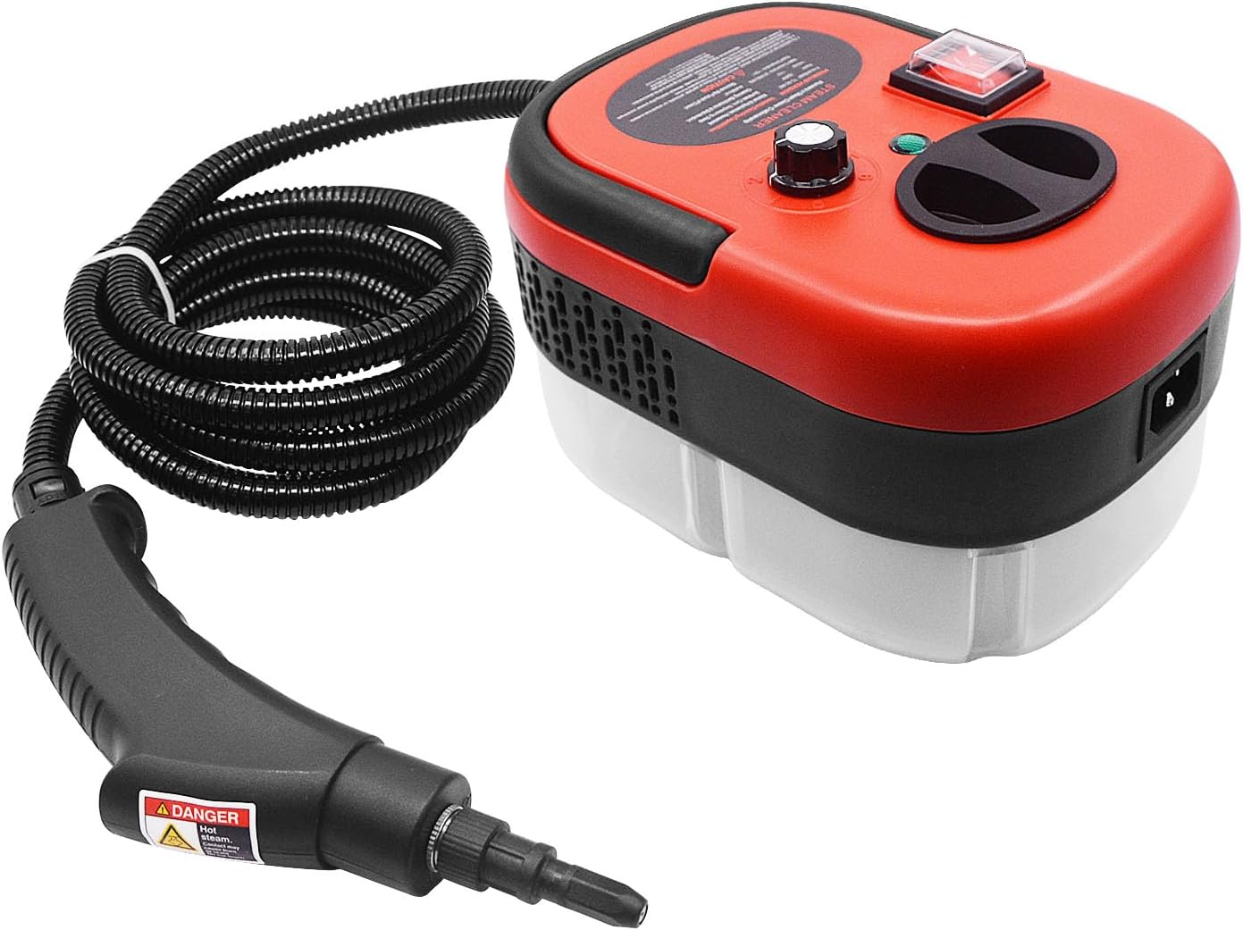 YXQ 2500W Portable Handheld Steam Cleaner with 3 Brush Heads