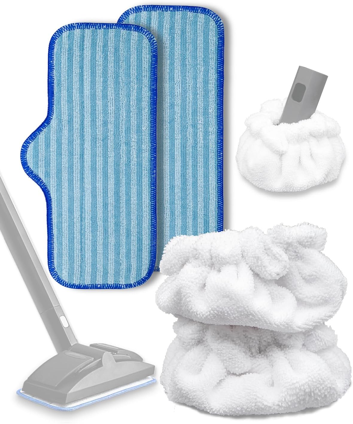 Steam Cleaner Accessories for Dupray 22 Reusable Pads and Triangle Bonnet