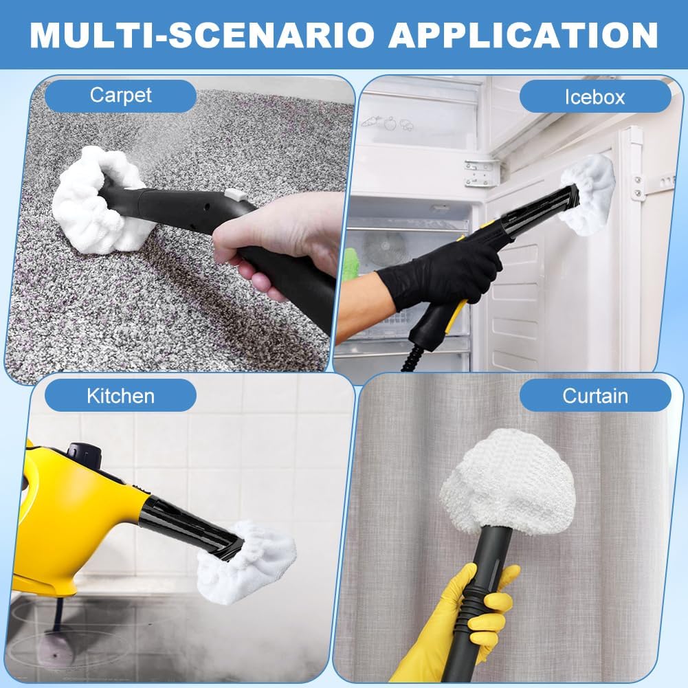 LVOERTUIG Steam Mop Pads for Handheld Steam Cleaner 10pcs