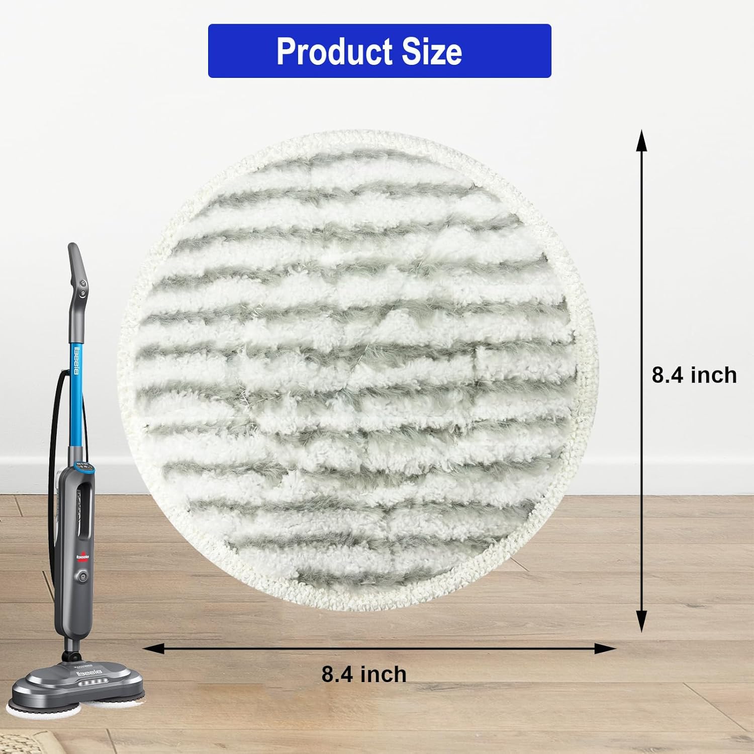 12 Pack Rotating Mop Pads for Bissell 3897A Series