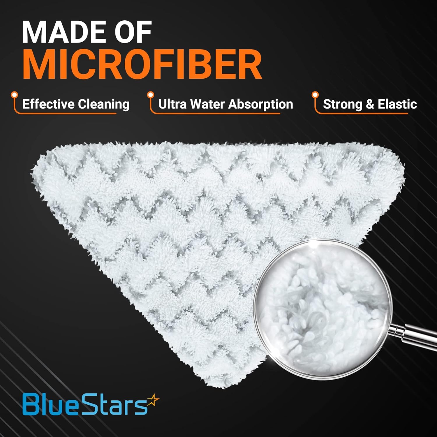 BlueStars 10 Pack Microfiber Steam Mop Pads for Bissell PowerEdge 2078