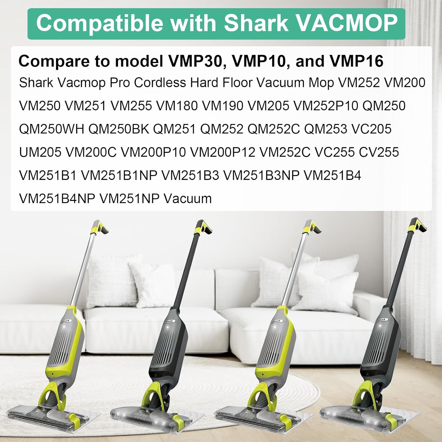 36 Pack Dhoua VACMOP Pro Replacement Pads