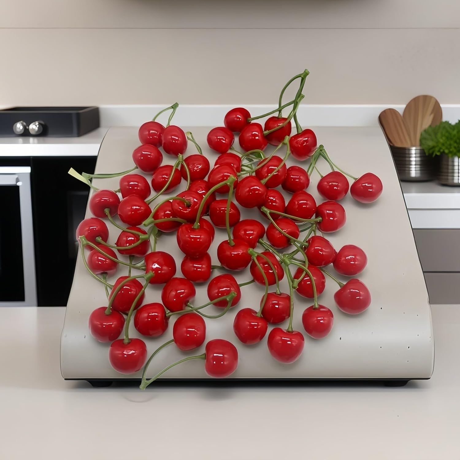 20PCS Realistic Artificial Cherries for Decor