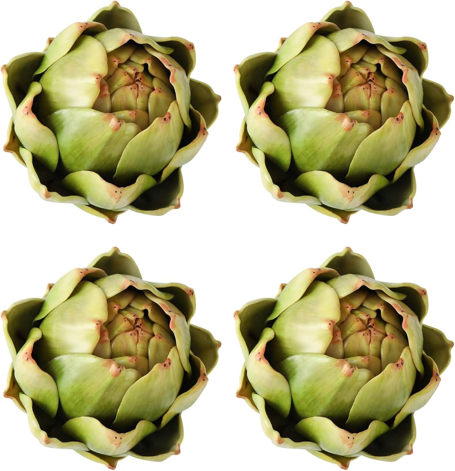 GiftYou 4-Pack Large Green Artificial Artichokes