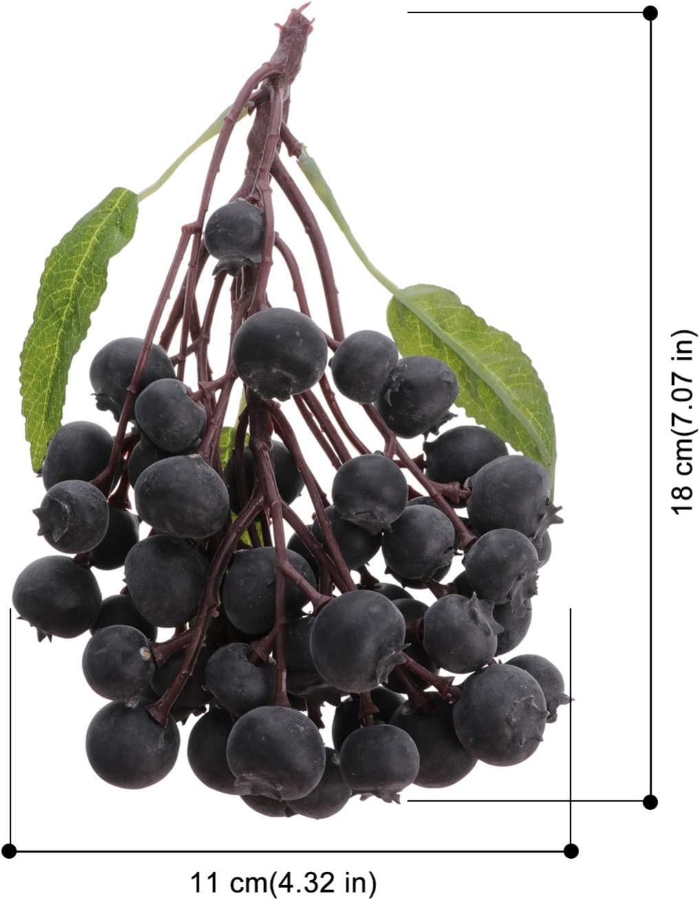 Cabilock Artificial Blueberry Cluster 50 Pcs