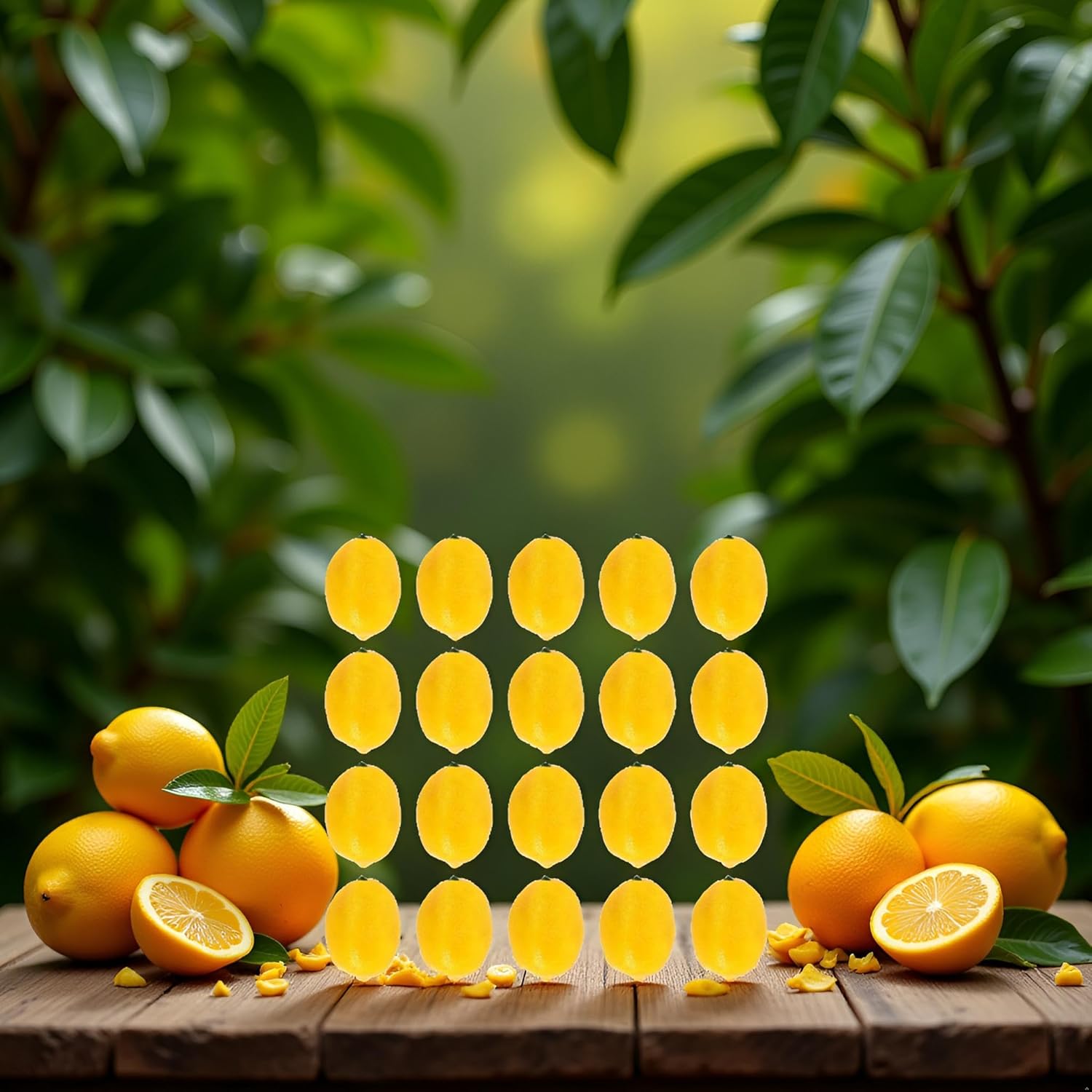 20Pcs Yellow Mini Artificial Lemon Fruit Decor