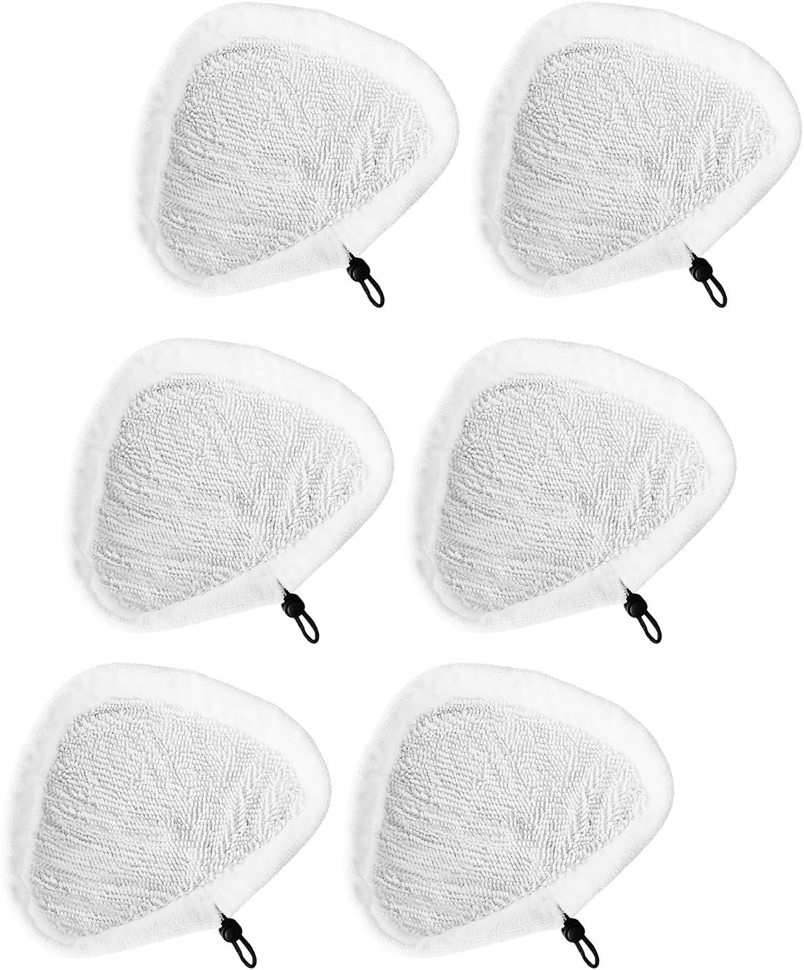 Fushing 6Pcs Steam Mop Pads Reusable Microfiber
