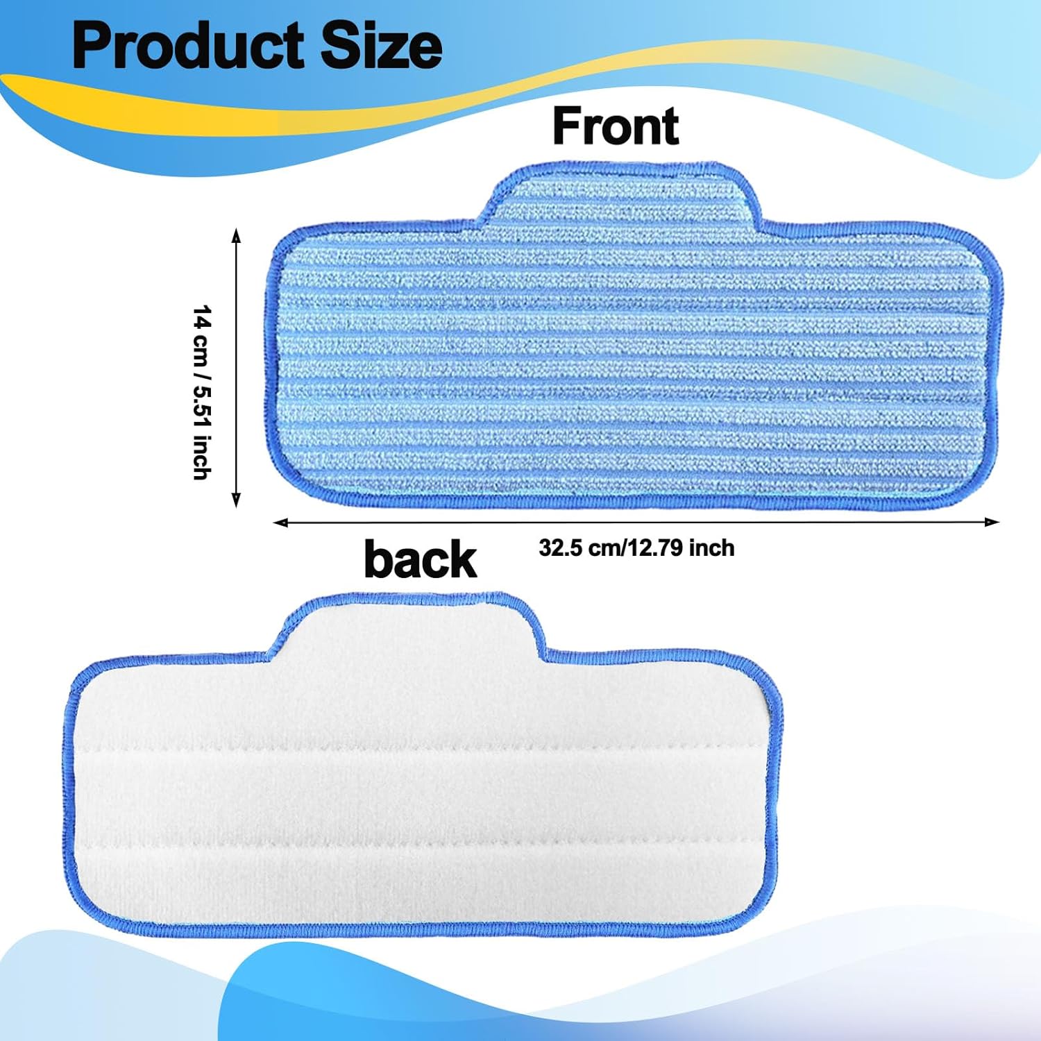 10 Pack Replacement Steam Mop Pads for Dupray Neat Steam Cleaner