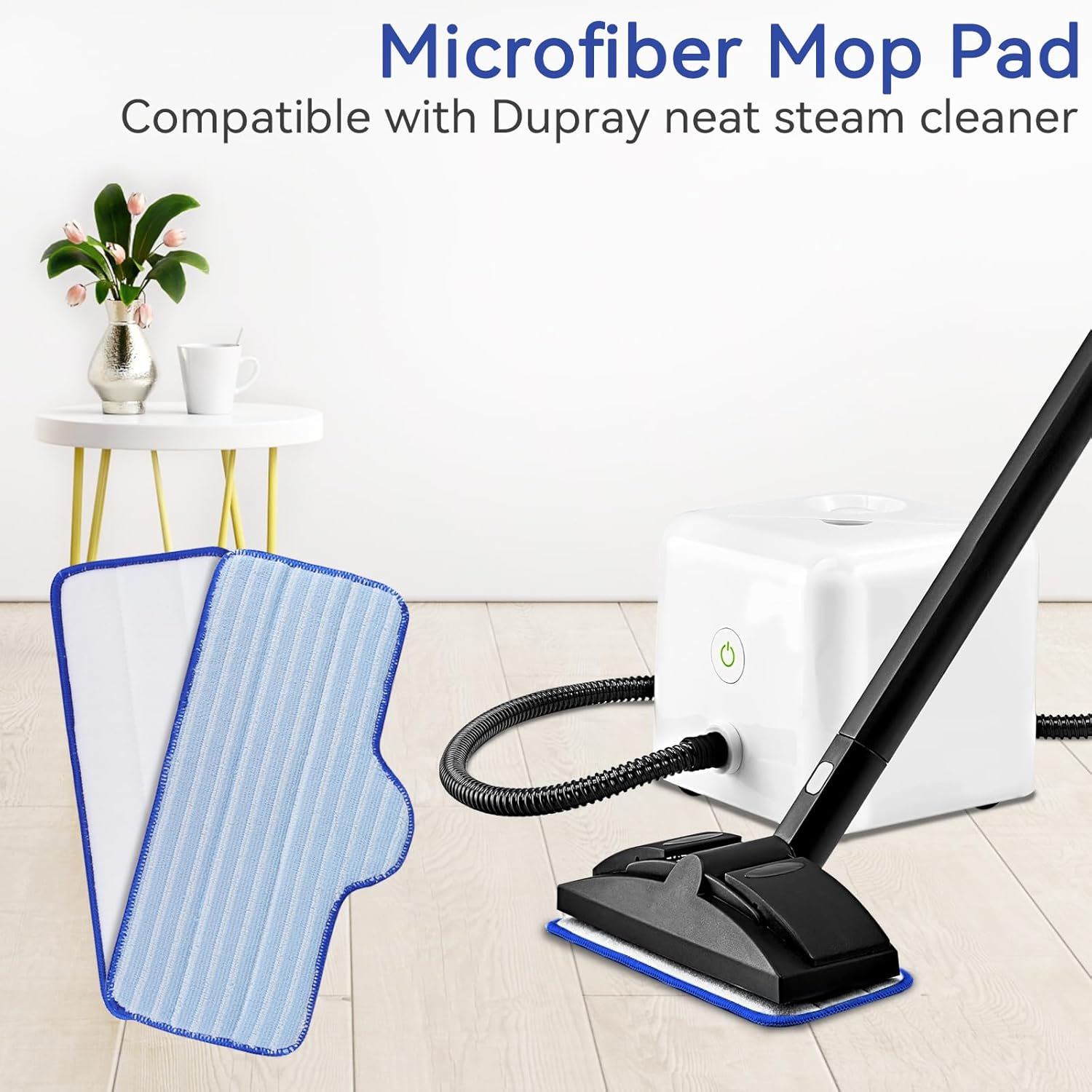 Steam Mop Pads for Dupray Neat Steam Cleaner - 12 Pack Reusable