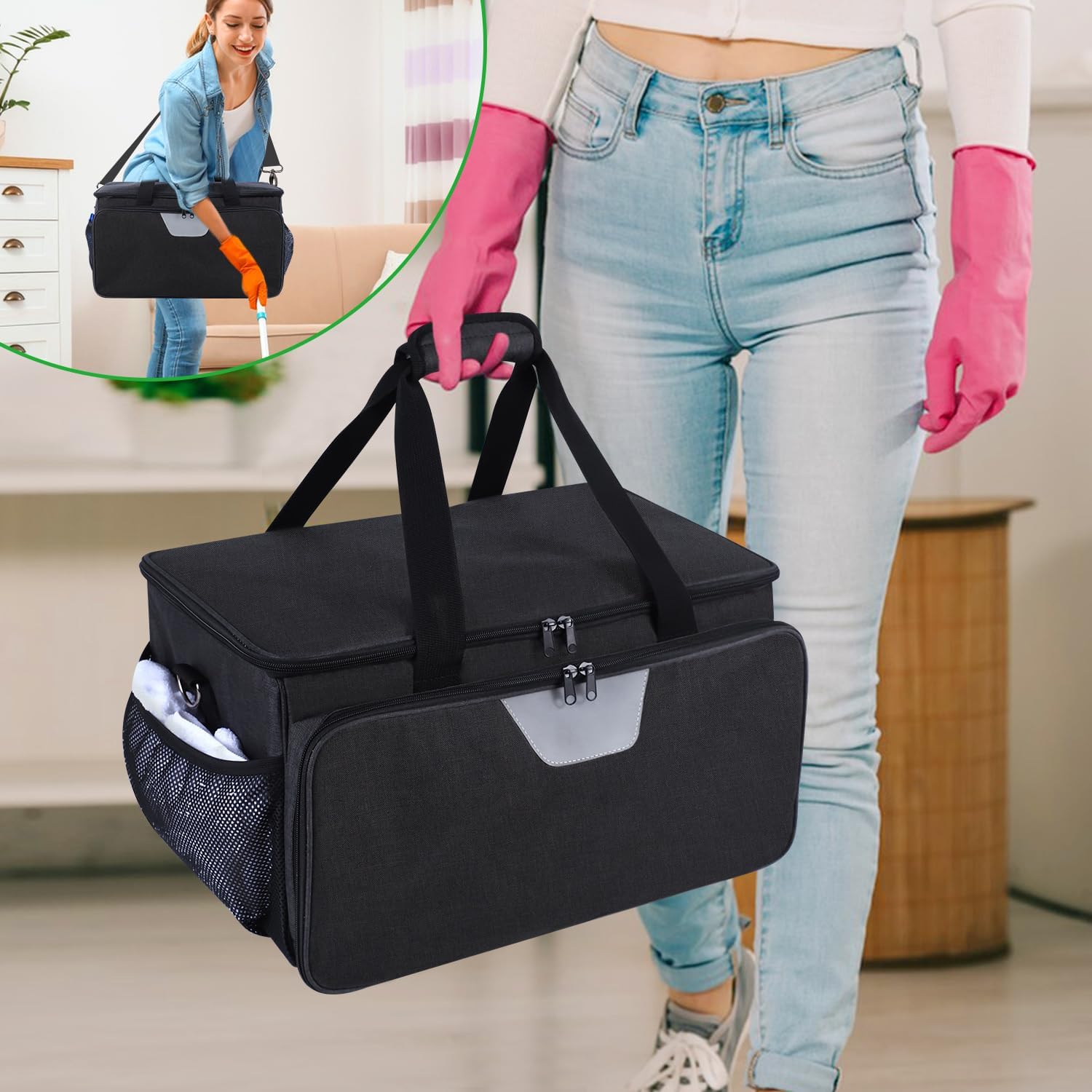 Rsobl Carry Bag for Dupray Steam Cleaner Black