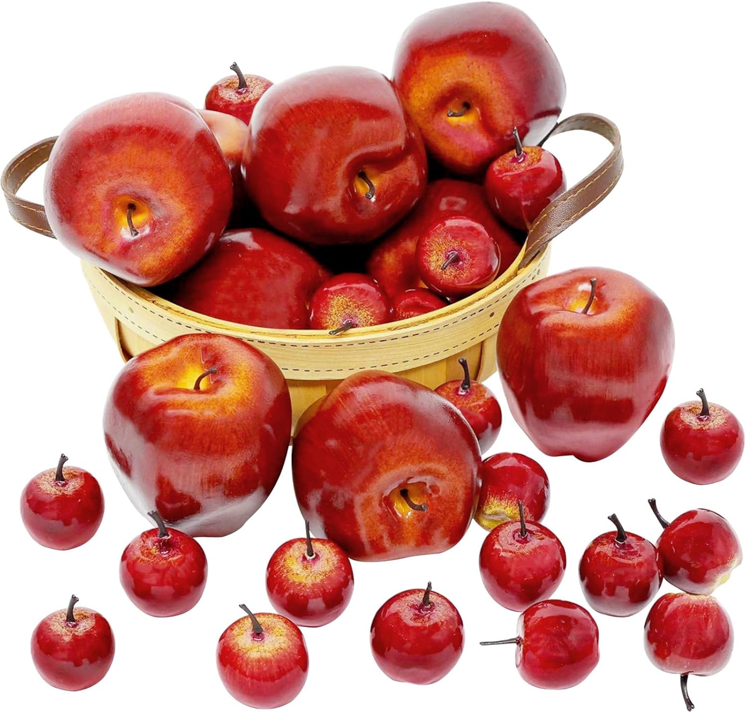 BigOtters Artificial Apples 30PCS for Home Kitchen Decor