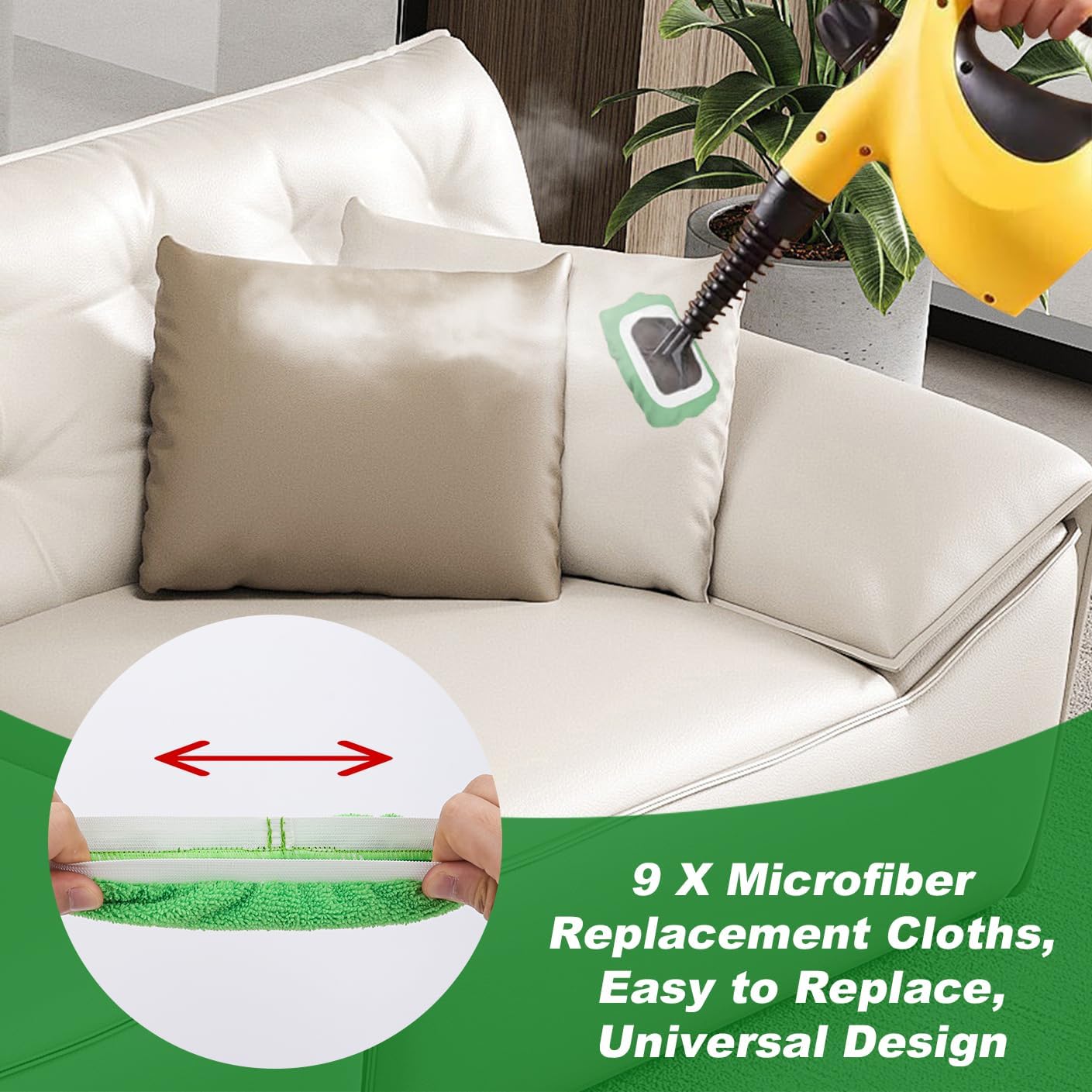 GreeSuit Universal Steam Cleaner Microfiber Cloths