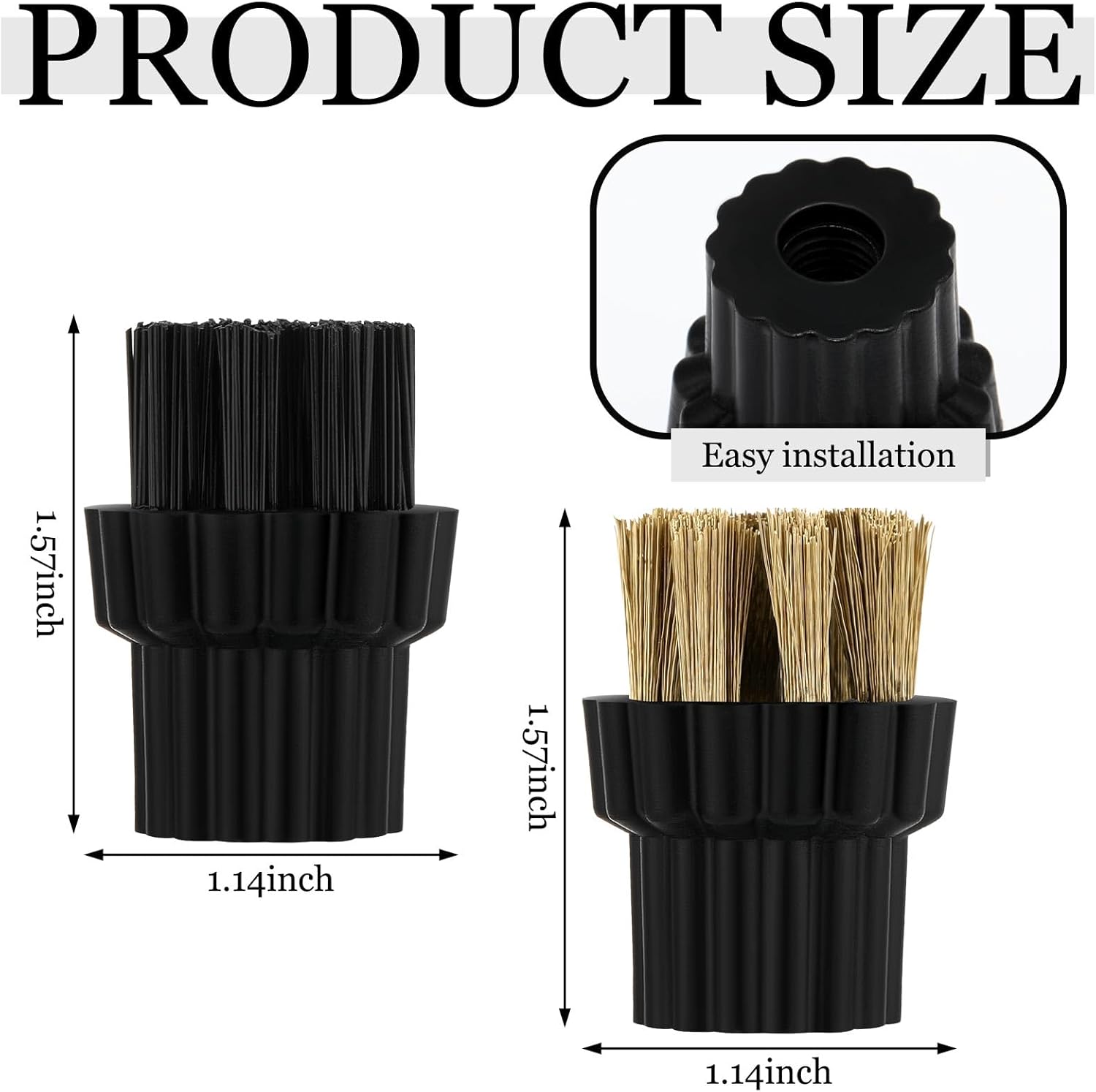 Honeydak 20 Pcs M8 Steam Cleaner Brush Heads Set