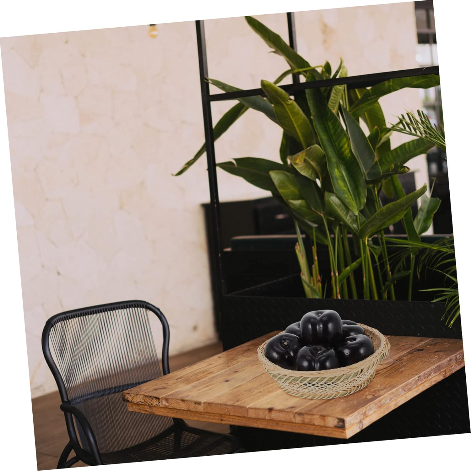 MAGICLULU 8pcs Lifelike Black Fruit Artificial Fruits for Photography Props
