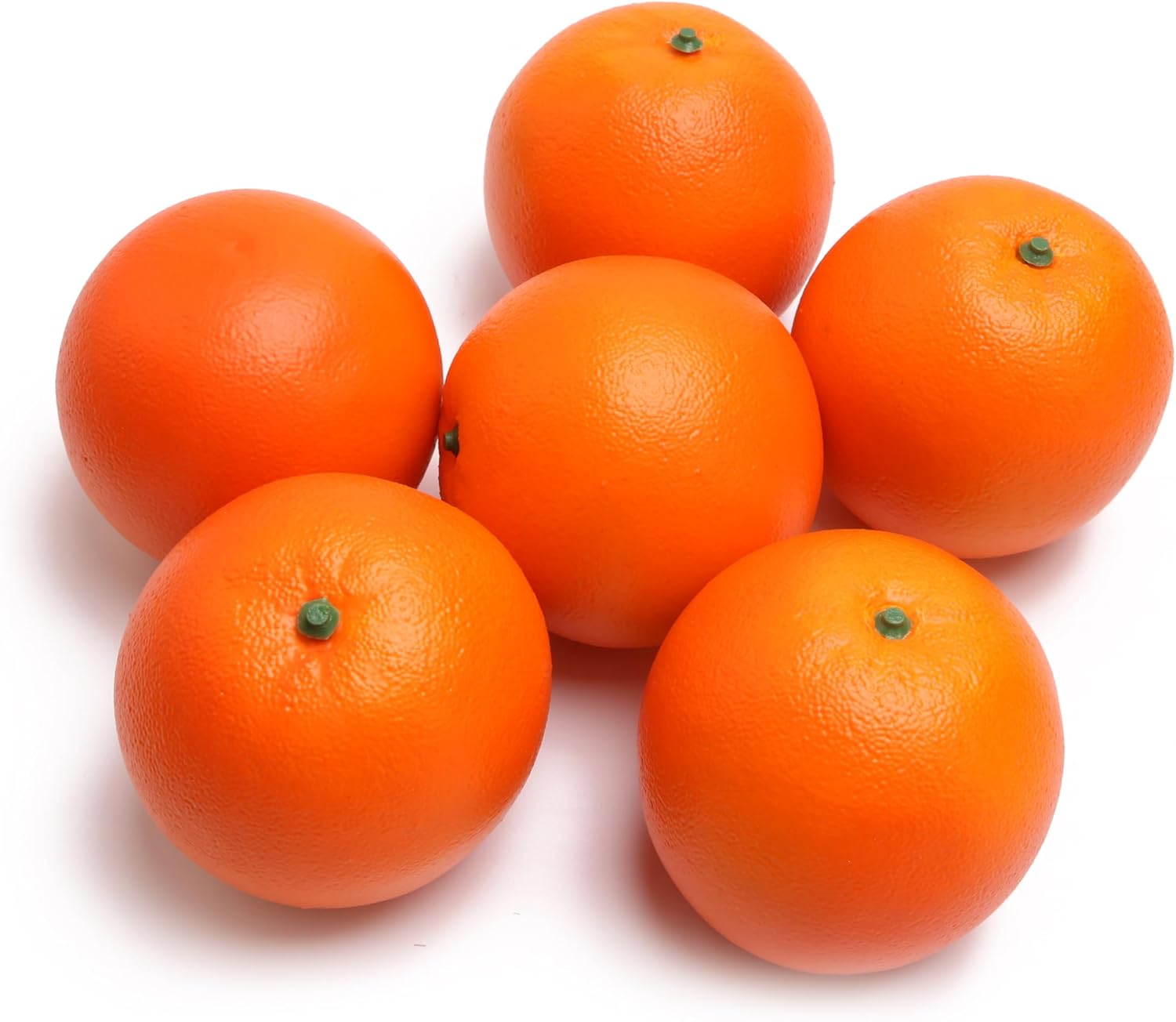Caihao 6PCS Simulation Plastic Oranges Decorative Fruit Bowls