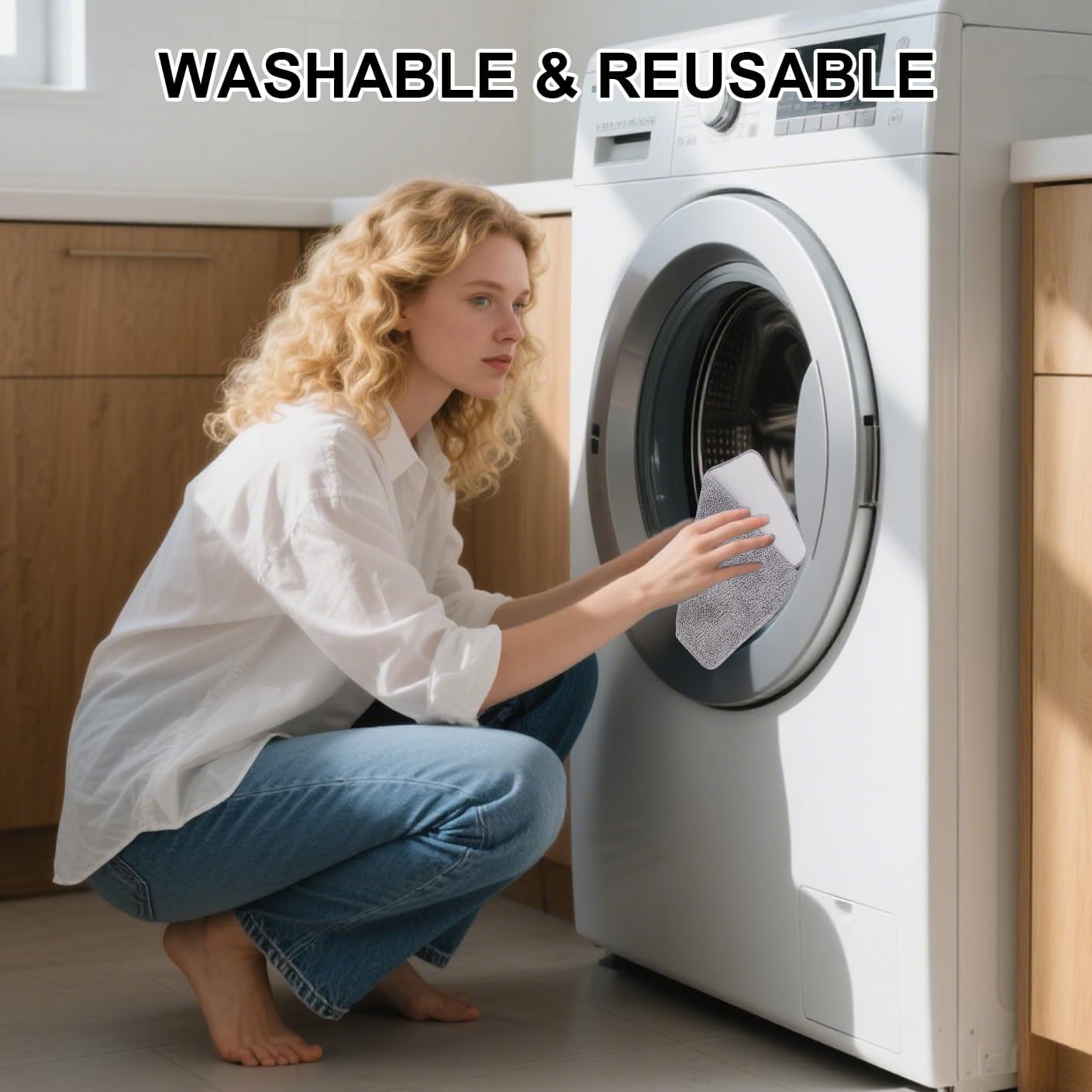 6 Pack Microfiber Steam Mop Pads for ScrubWiz Series